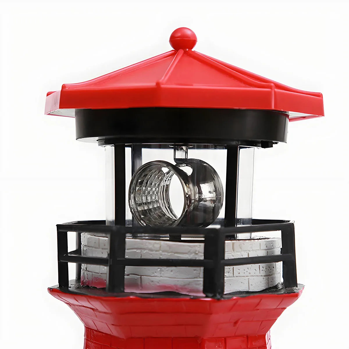 Solar Rotating Lighthouse Light – Waterproof Garden Decor