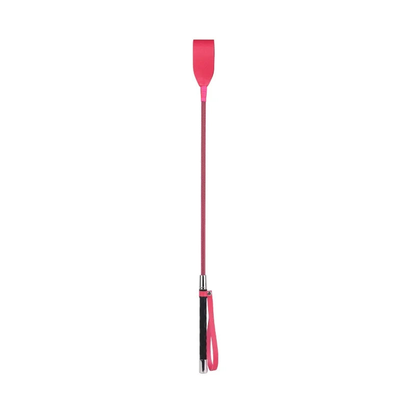 Fuchsia-long-length Color Leather Riding Crop – Ideal for Couples' Play