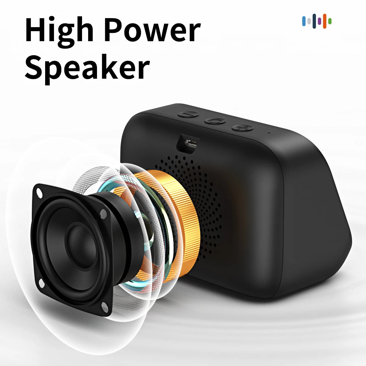 AI Smart Bluetooth Speaker – HD Touchscreen & Alarm