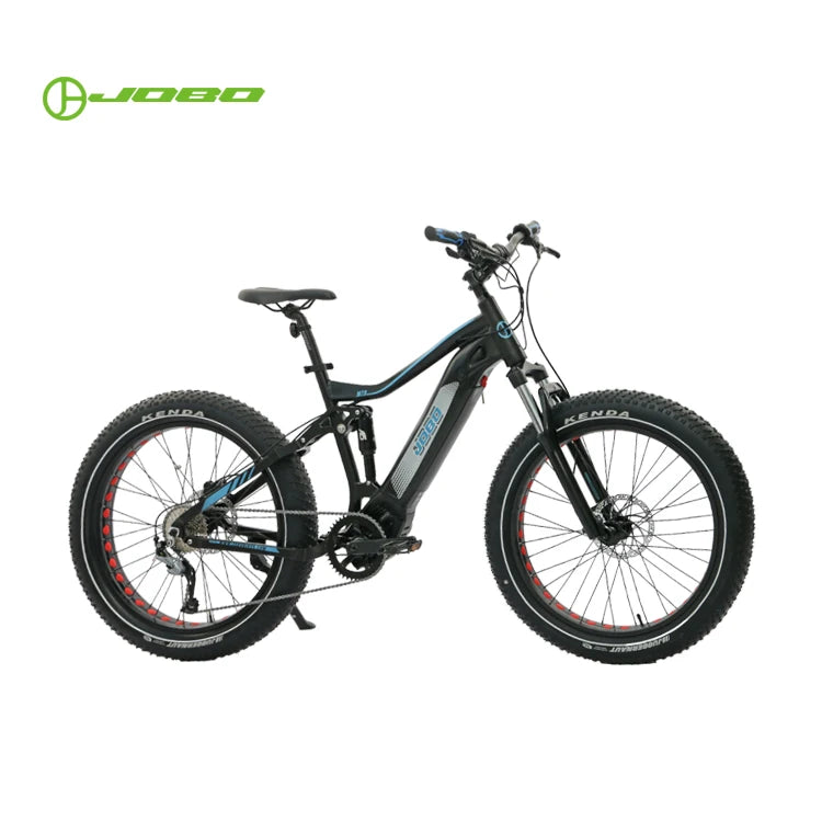 Red Color 26-Inch Fat Tire Electric Bike – 48V Bafang Motor