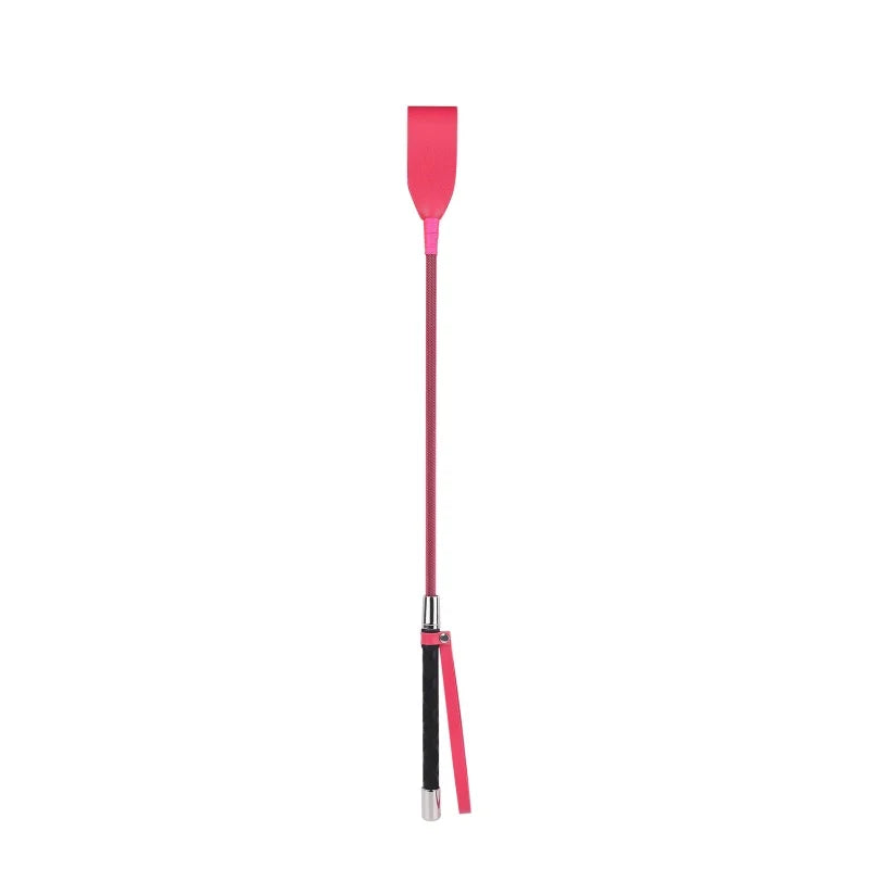 Fuchsia-mid-length Color Leather Riding Crop – Ideal for Couples' Play