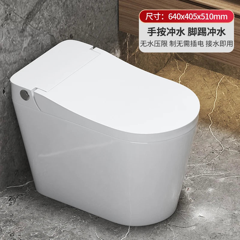 White Color Silent Flush Toilet – Cyclone Flushing, Dual-Flush