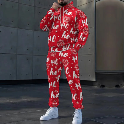 HSUCMZ-17 Color 3D Print Men's Hoodie Set – Casual Autumn Tracksuit
