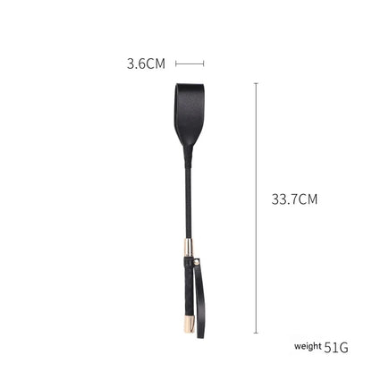 Black-mini Color Leather Riding Crop – Ideal for Couples' Play